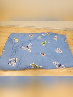 Pottery Barn Kids Bugs Insects Duvet Cover Sz F /Q Bright Colorful Faded *FLAW*